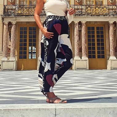 Pantaloni in tessuto Selected multicolore taglia 34