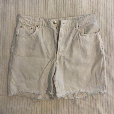 Short blanc taille haute