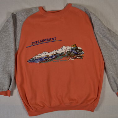 Sweatshirt à motif de montagne