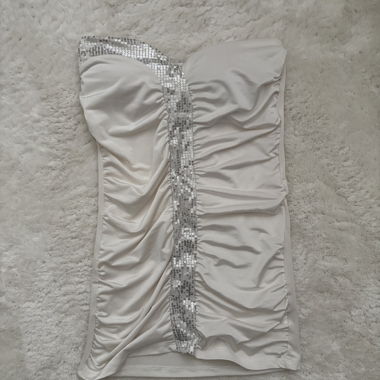 Weisses vintage Bandeau-Top