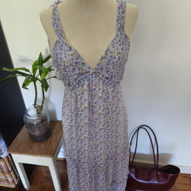 Robe fleurie avec jupon