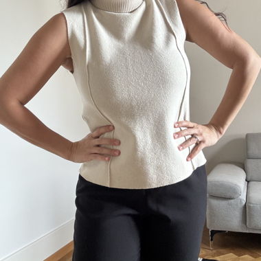 Top ZARA col roulé - Taille S