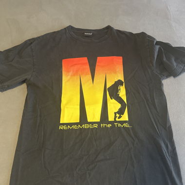 T-shirt M noir «Remember the Time»