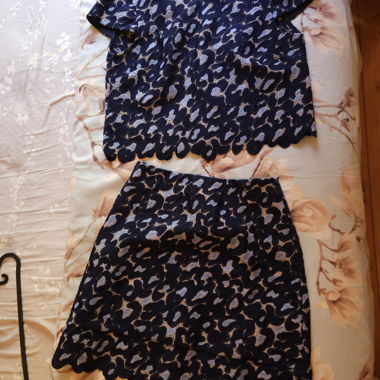 Sandro embroidered jaquard set 