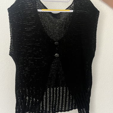 Black Knit Vest