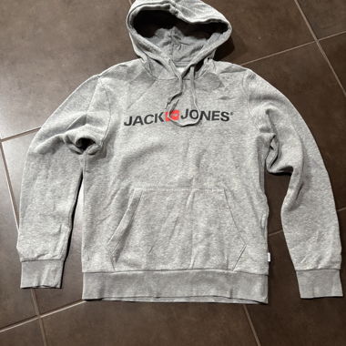 Sweat à capuche gris Jack & Jones