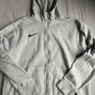 Nike grey zip hoodie