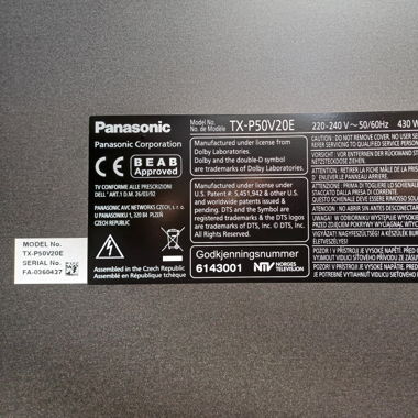 Fernsehgenuss. Panasonic Gerät 55" mit Standfuss