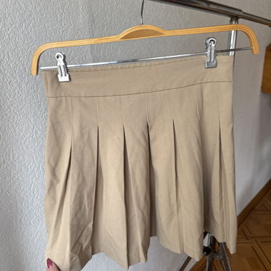 Gonna plissettata beige