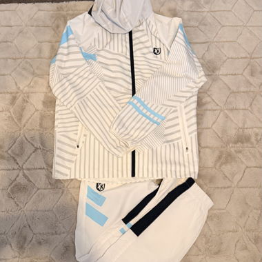 Ensemble de sport FTKR (Footkorner) blanc et bleu