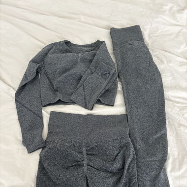 Sport set - top, leggings, shorts 