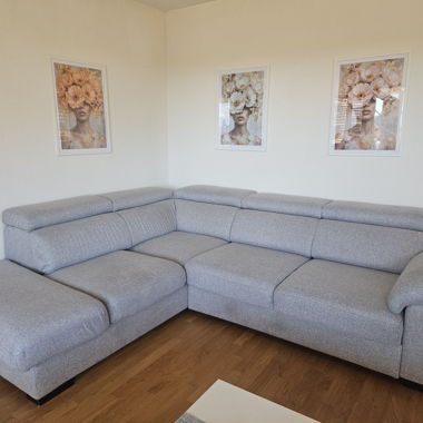 Convertible corner sofa Poltronesofà, grey