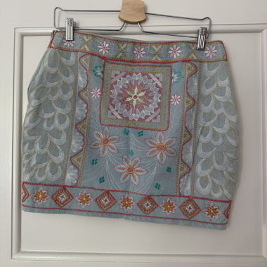 Misskoo Embroidered Mini Skirt
