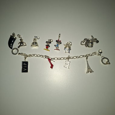 Charms-Armband mit 12 Anhängern