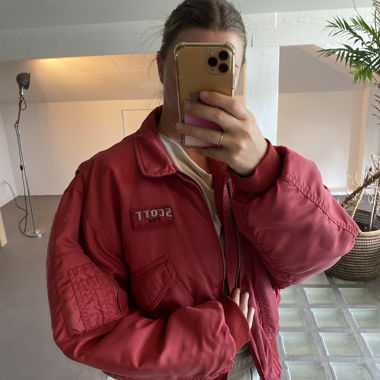 Red Bomber Jacket