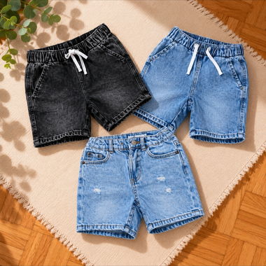 Jeans-Shorts Set
