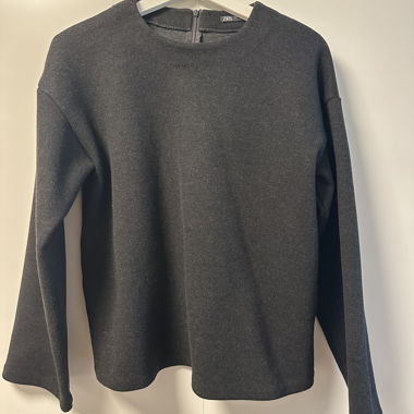 Zara grauer Pullover