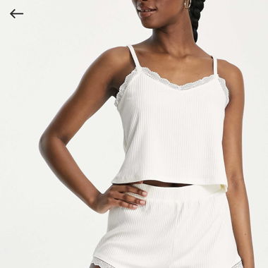Pastellgelbes Pyjama-Set in Gr. 32 von ASOS
