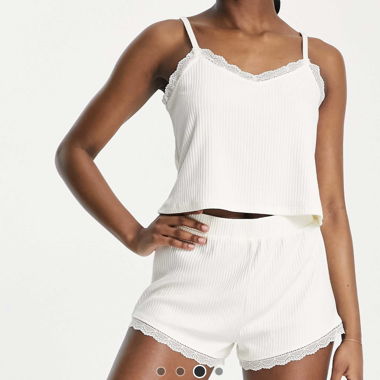 Pastellgelbes Pyjama-Set in Gr. 32 von ASOS