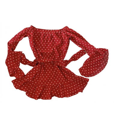 Sabo Gonna vestito italiano rosso