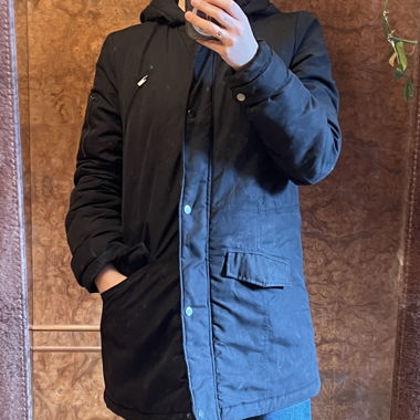 Manteau d’hiver-automne noir