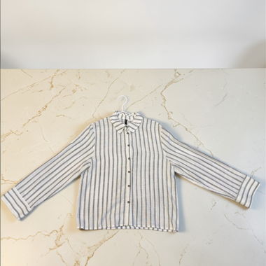 Striped Long-Sleeve Blouse H&M