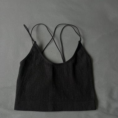 Grey Glitter Top