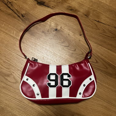 Sac à main  rouge motif 96