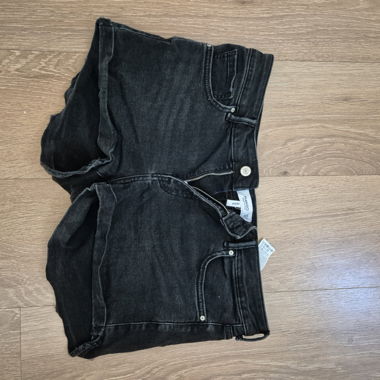 Black Denim Shorts