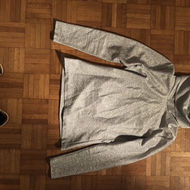 Glitzer Shirt mit Rollkragen