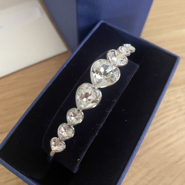 Swarovski Heart Cuff Bracelet