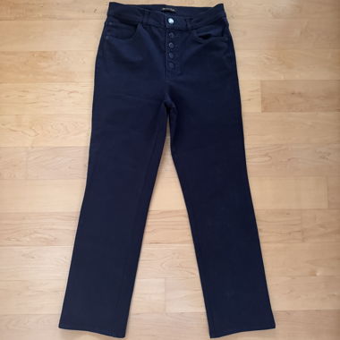 Dark blue high-waist pants