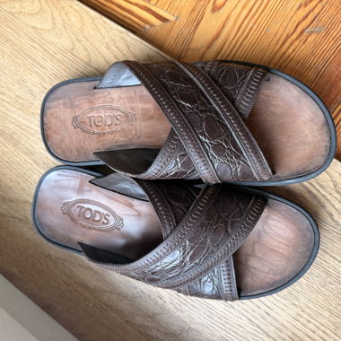 Sandali Tod's in pelle marrone