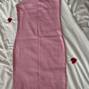 Robe à bretelles rose