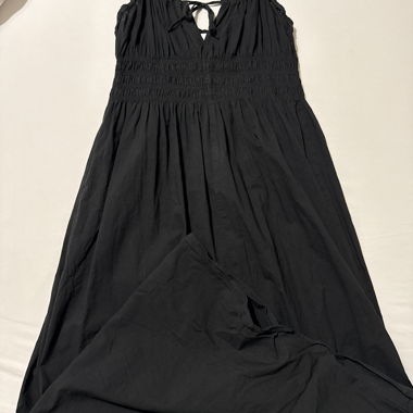 Vestito lungo nero trasparente da spiaggia