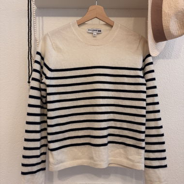 gestreifter Pullover aus Kaschmir