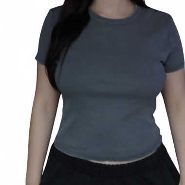 grey shirt