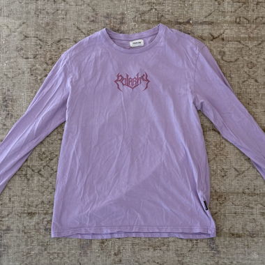 Violettes Langarm-T-Shirt