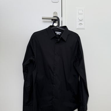 Camicia ZARA nera Superslim XL