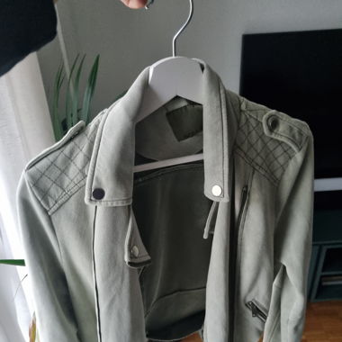 Bikerjacke helles mintgrün
