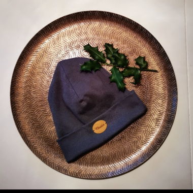 Handmade Mütze in Farbe dunkelblau