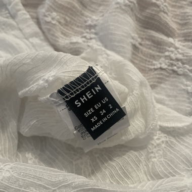 Haut en dentelle blanche Shein