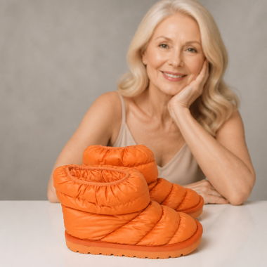 Bottes après-ski orange
