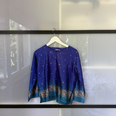 Maglietta da Donna a Maniche Lunghe Blu