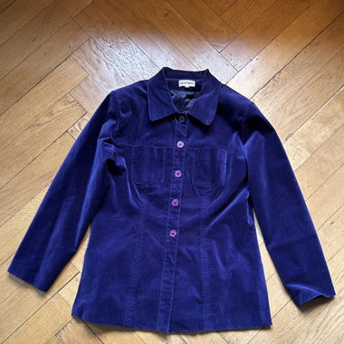 Original vintage purple velvet jacket