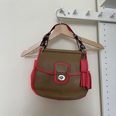 Coach bag pink/braun