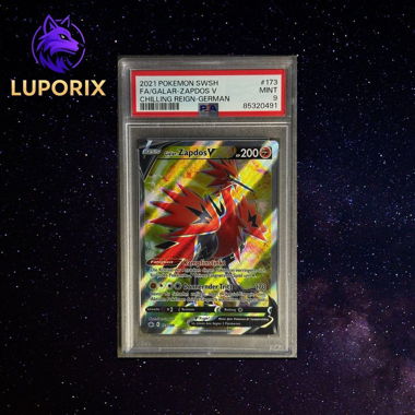 Pokemon PSA 9 Galar Zapdos V 173/198