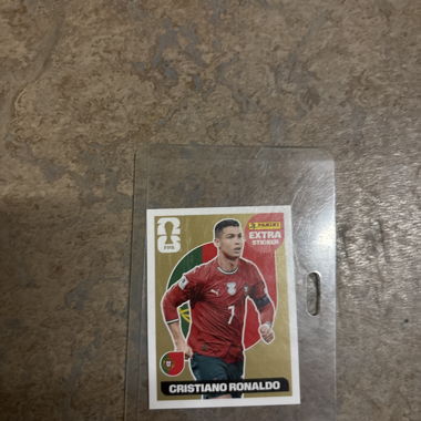 Cristiano Ronaldo Panini Extra Sticker Gold