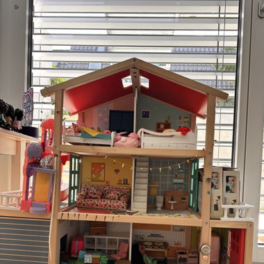Puppen Decke und Kissen - brandneu handgefertigt