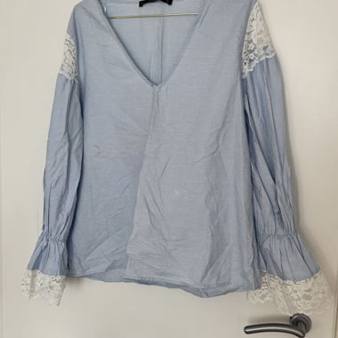 Light Blue Lace Blouse